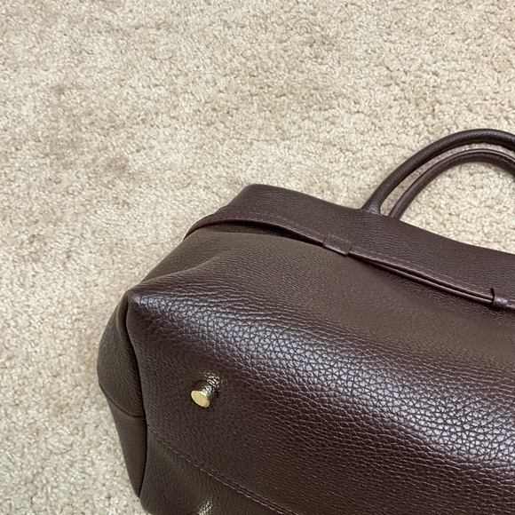 Manu Atelier Brown Leather Buckle Handbag - Picture 4 of 9